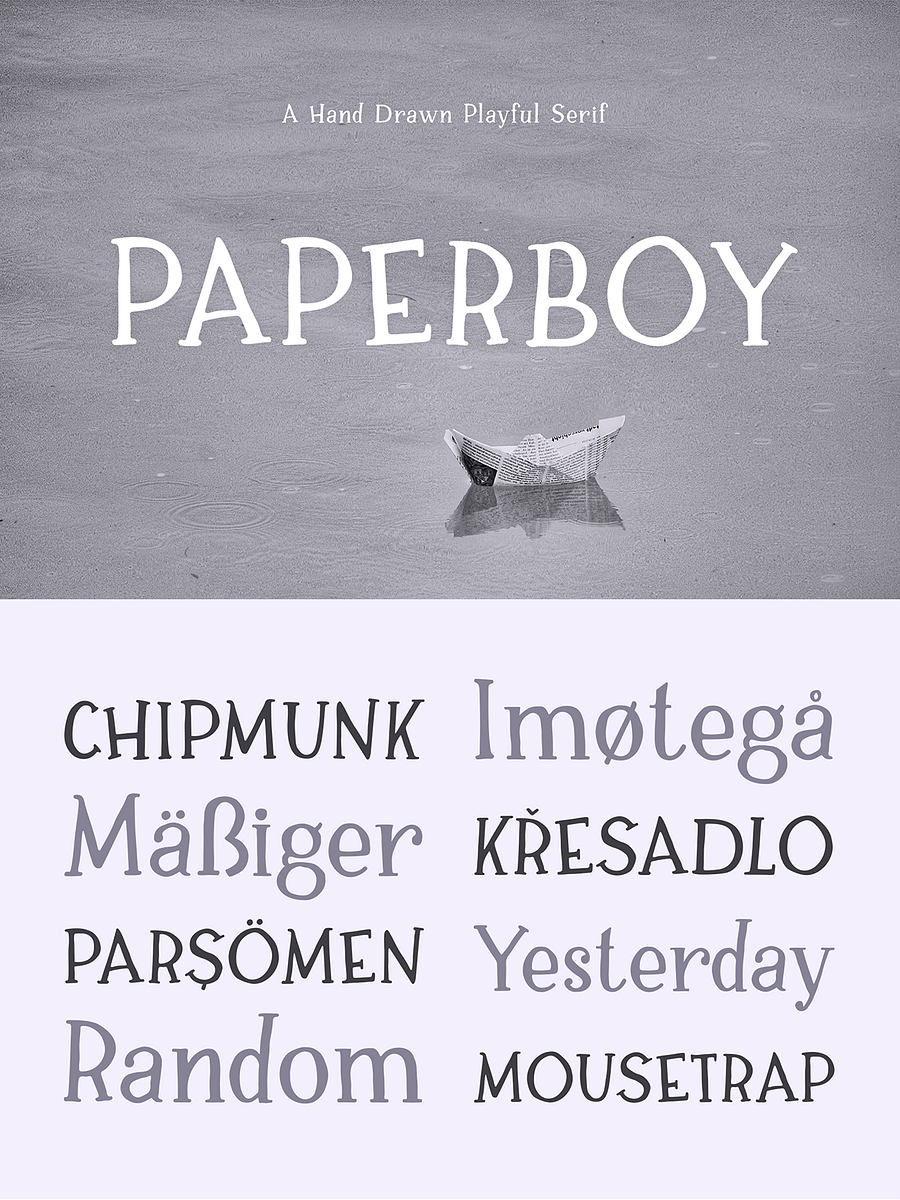 Paperboy | A Hand Drawn Serif Typeface product image (1)