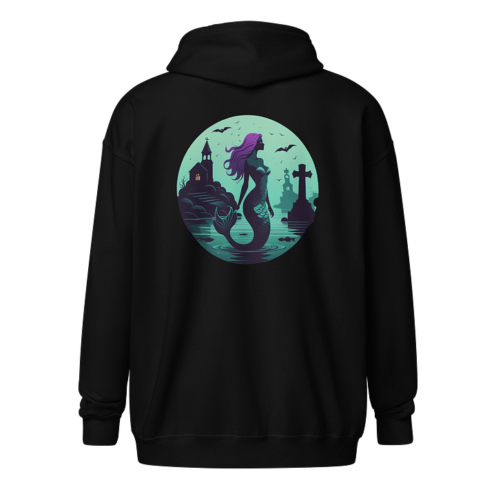 Creepy AF Seaside Cemetery Zip Hoodie product image (2)