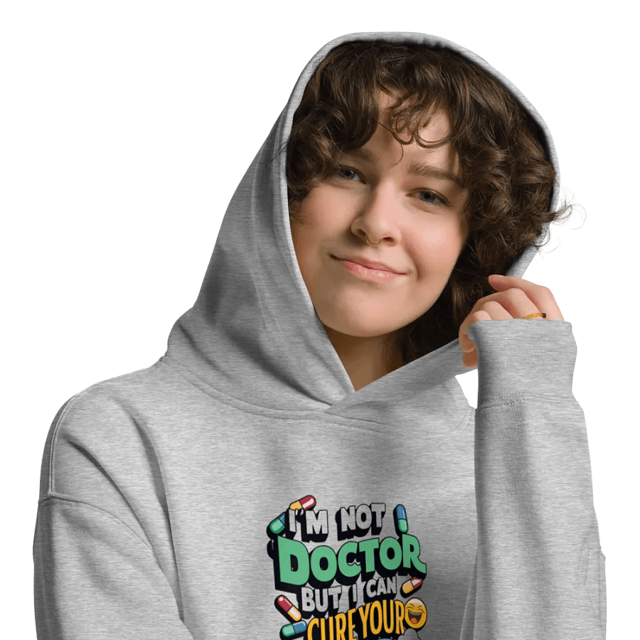 Prescription having Cheerful Cure Oversized Hoodie product image (9)