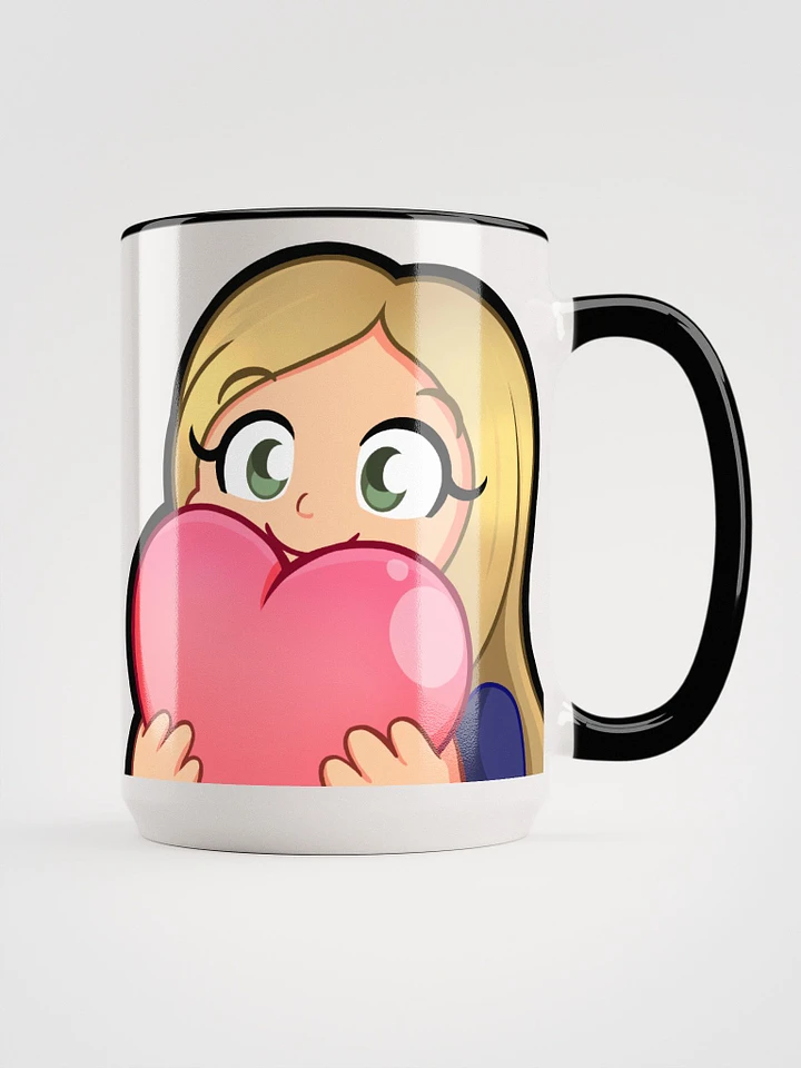 Cide Heart 15 oz Ceramic Mug with Color Inside product image (1)