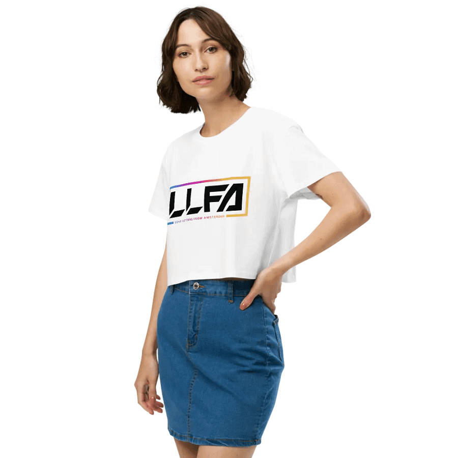 LLFA Logo Premium Crop T-Shirt - White product image (5)