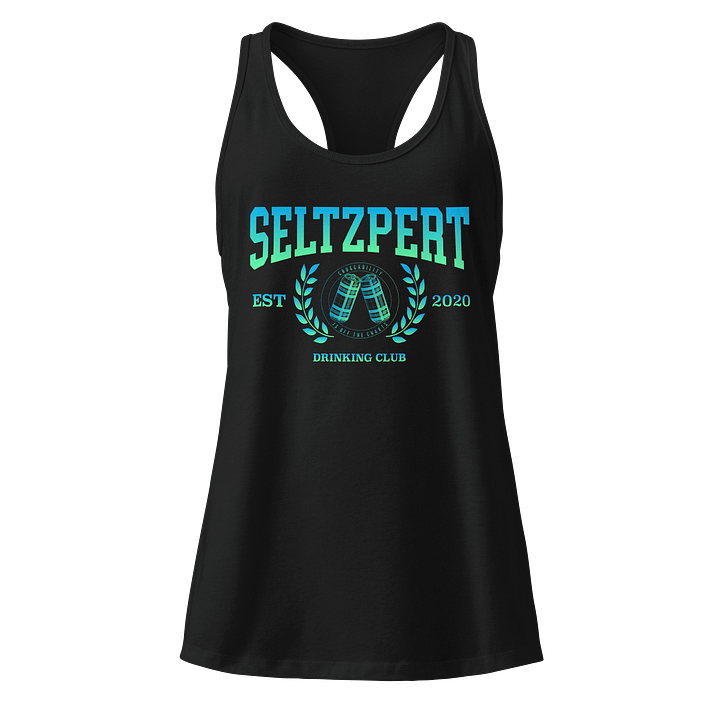 Seltzpert Drinking Club Blue Lagoon Racerback Tank top product image (1)