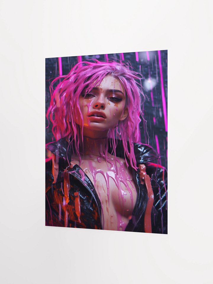 Pink Drip Unframed Wall Art Paper Canvas product image (6)
