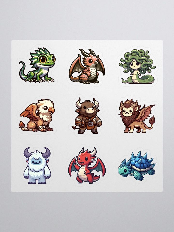 Mythical Meanies | 9 Kiss Cut Stickers product image (1)