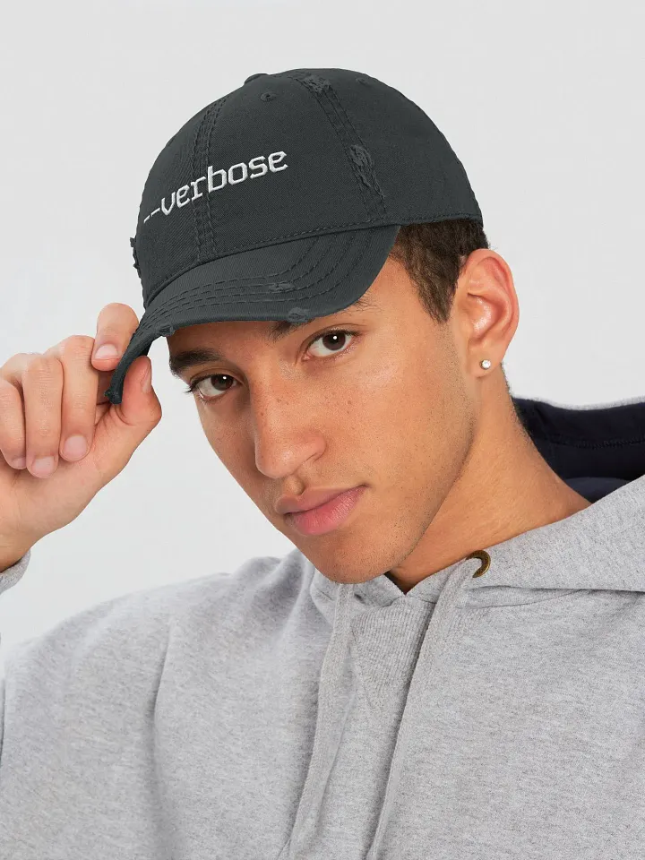 --verbose - Distressed Dad Hat product image (2)