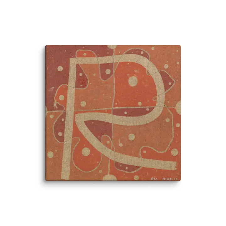 R on Canvas (12" x 12") product image (1)