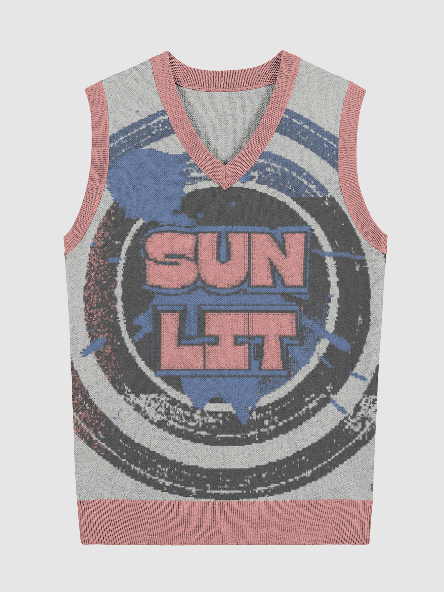 Sunlit Vibe Knitted V-Neck Vest product image (3)