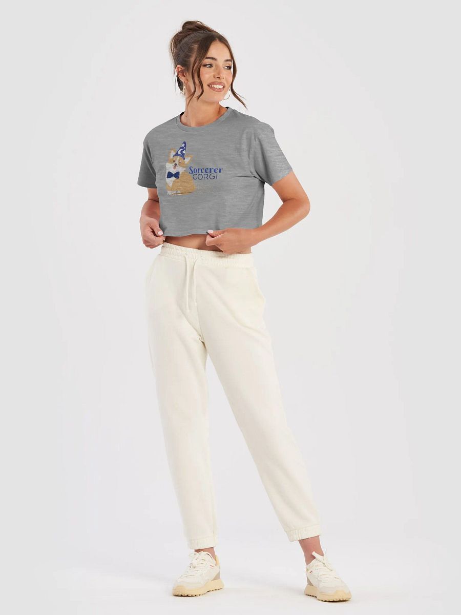 Sorcerer Corgi Crop Tee – Mickey Mouse Cuteness with a Magical Twist product image (18)