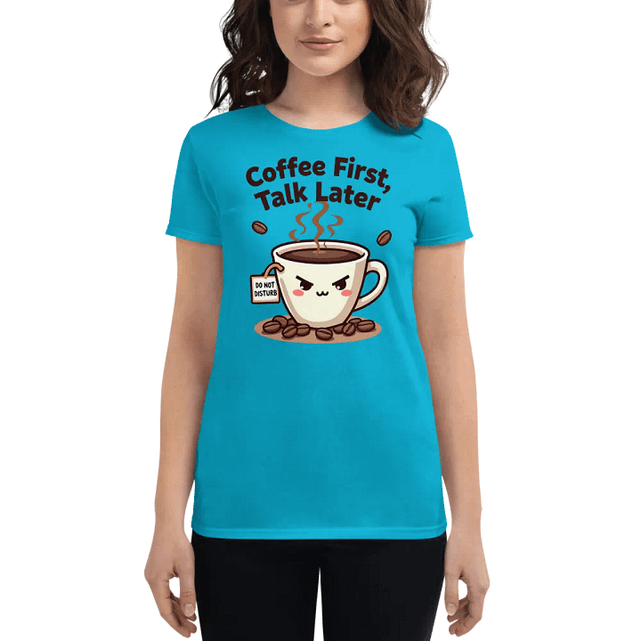 Grumpy Coffee Do Not Disturb Women's Tee product image (4)
