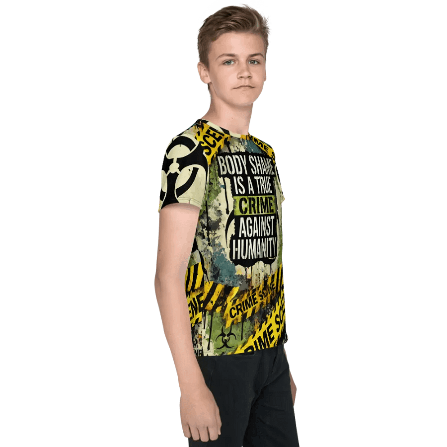 True Crime Against Humanity Youth T-Shirt product image (4)