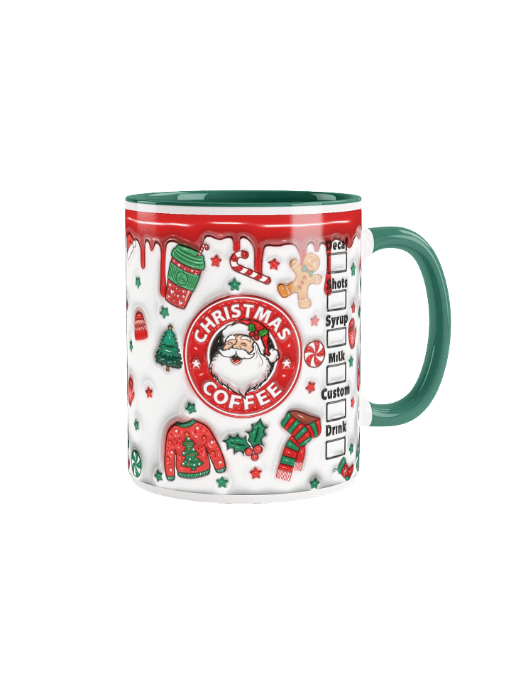 Christmas Coffee Chaos Mug – Retro Santa Sass with Holiday Class! product image (1)