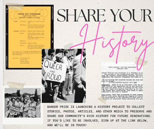 📢 Bangor Pride is launching a history project, and we need your help! 

We’re collecting stories, photos, articles, and other...