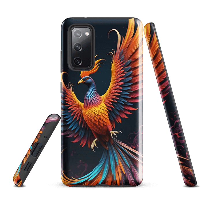Tough Phone Case for Samsung® - Colorful Phoenix product image (1)
