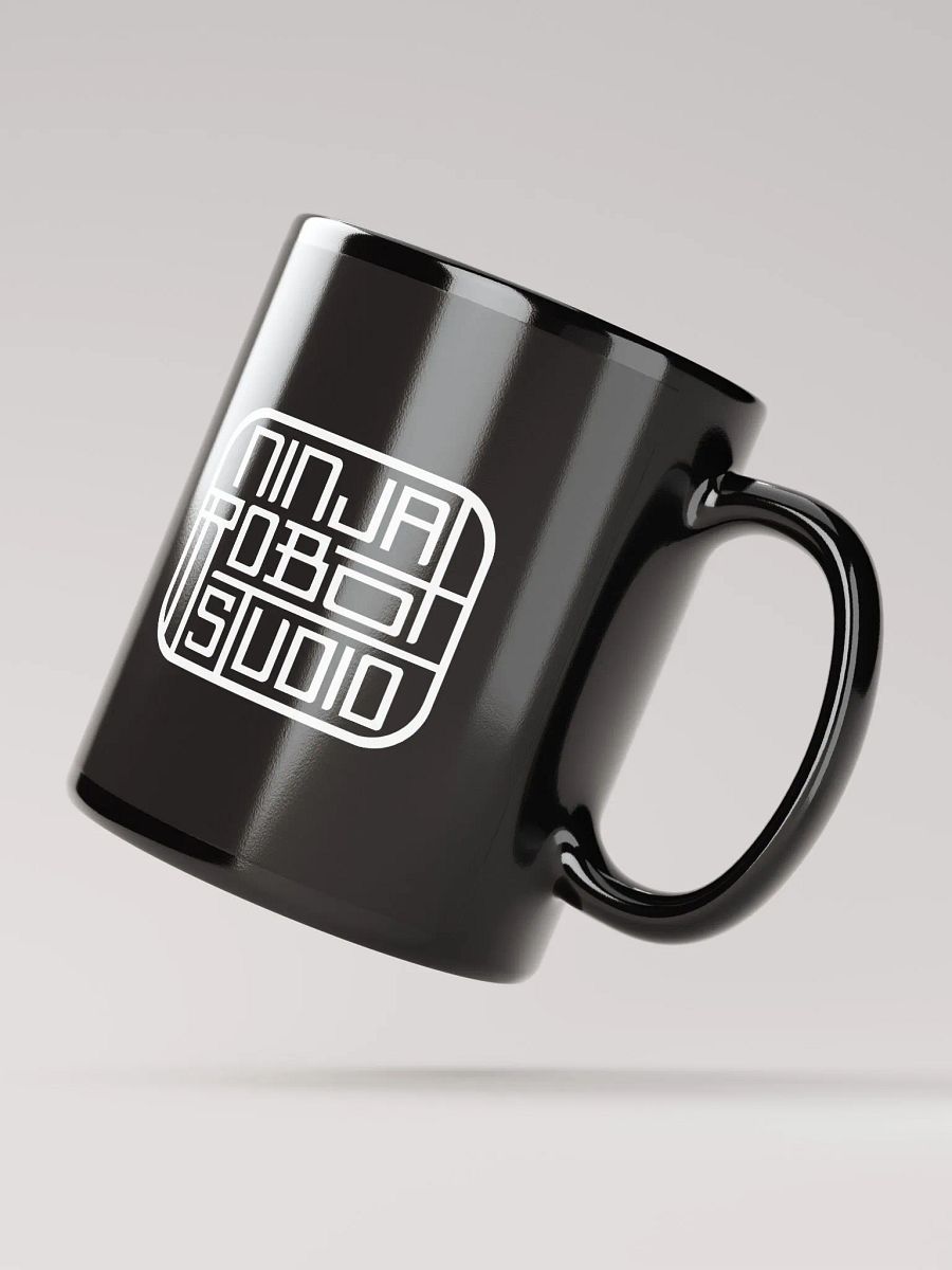 Ninja Robot Black Coffee Mug product image (4)