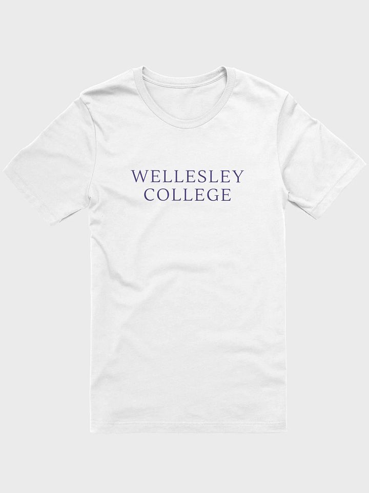 Minimalist Serif Reunion Tee in White product image (1)