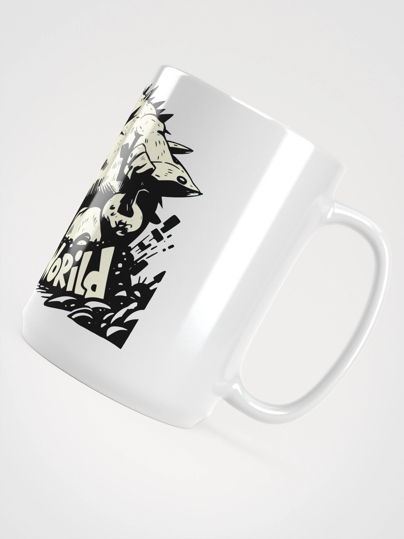 Monochrome Monster: Spin the World Glossy Mug product image (4)