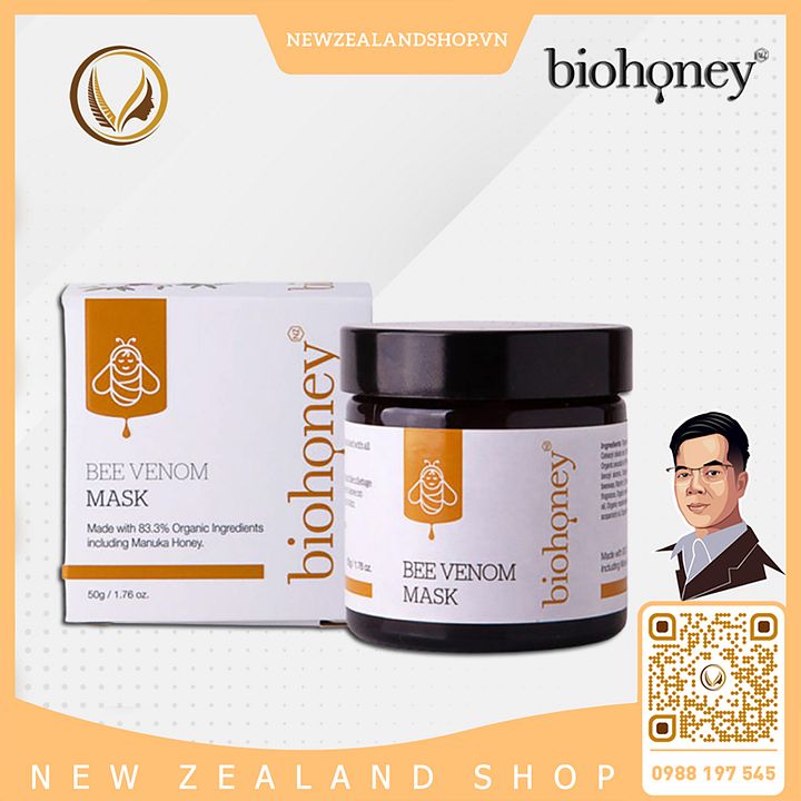 Mặt nạ nọc ong chống lão hóa, săn chắc da Biohoney Bee Venom Mask 50g product image (1)