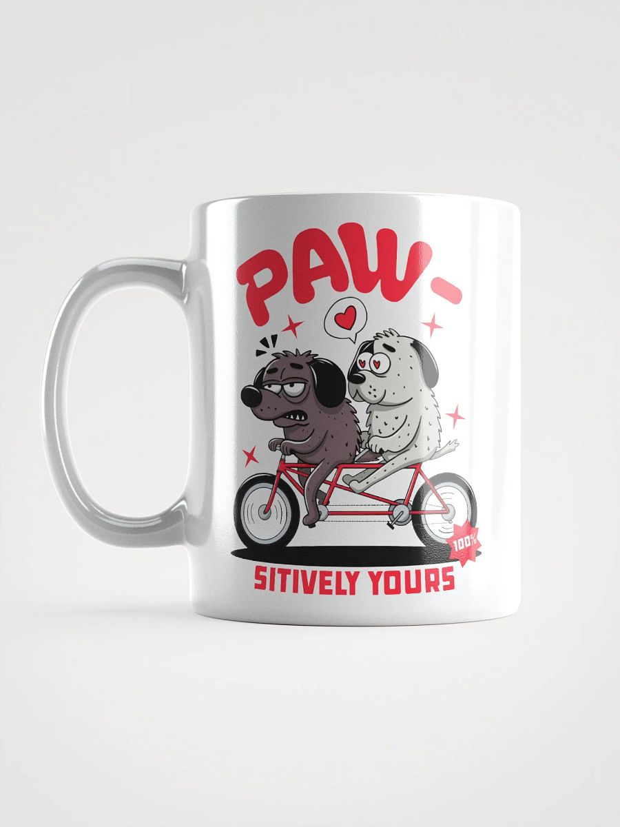 Paw-sitively Yours - Mug Cute Dog Tandem Bike Design product image (6)