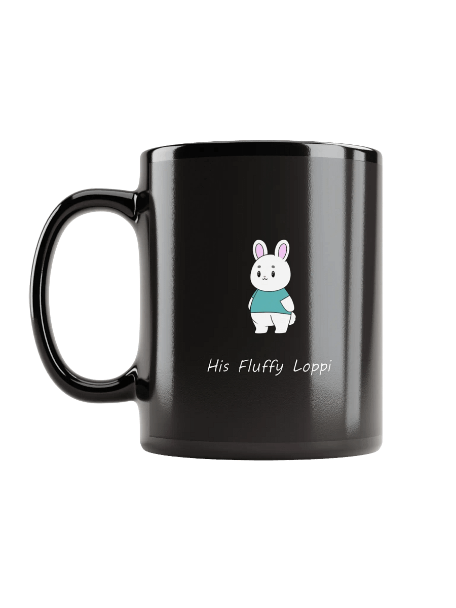 His Fluffy Loppi Black Mug product image (8)