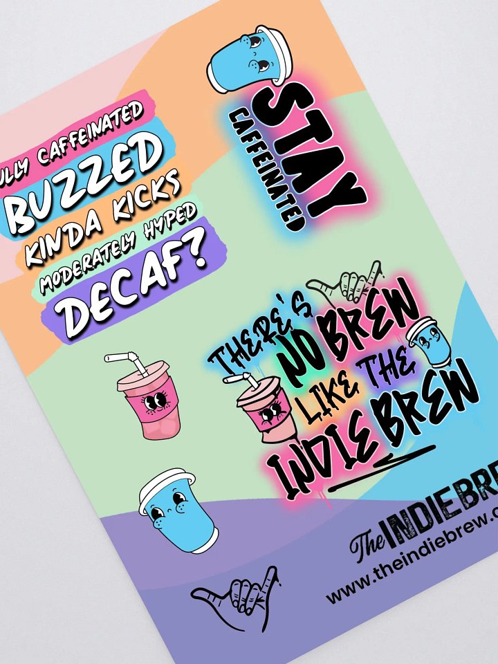 The Indie Brew - Sticker Sheet product image (1)