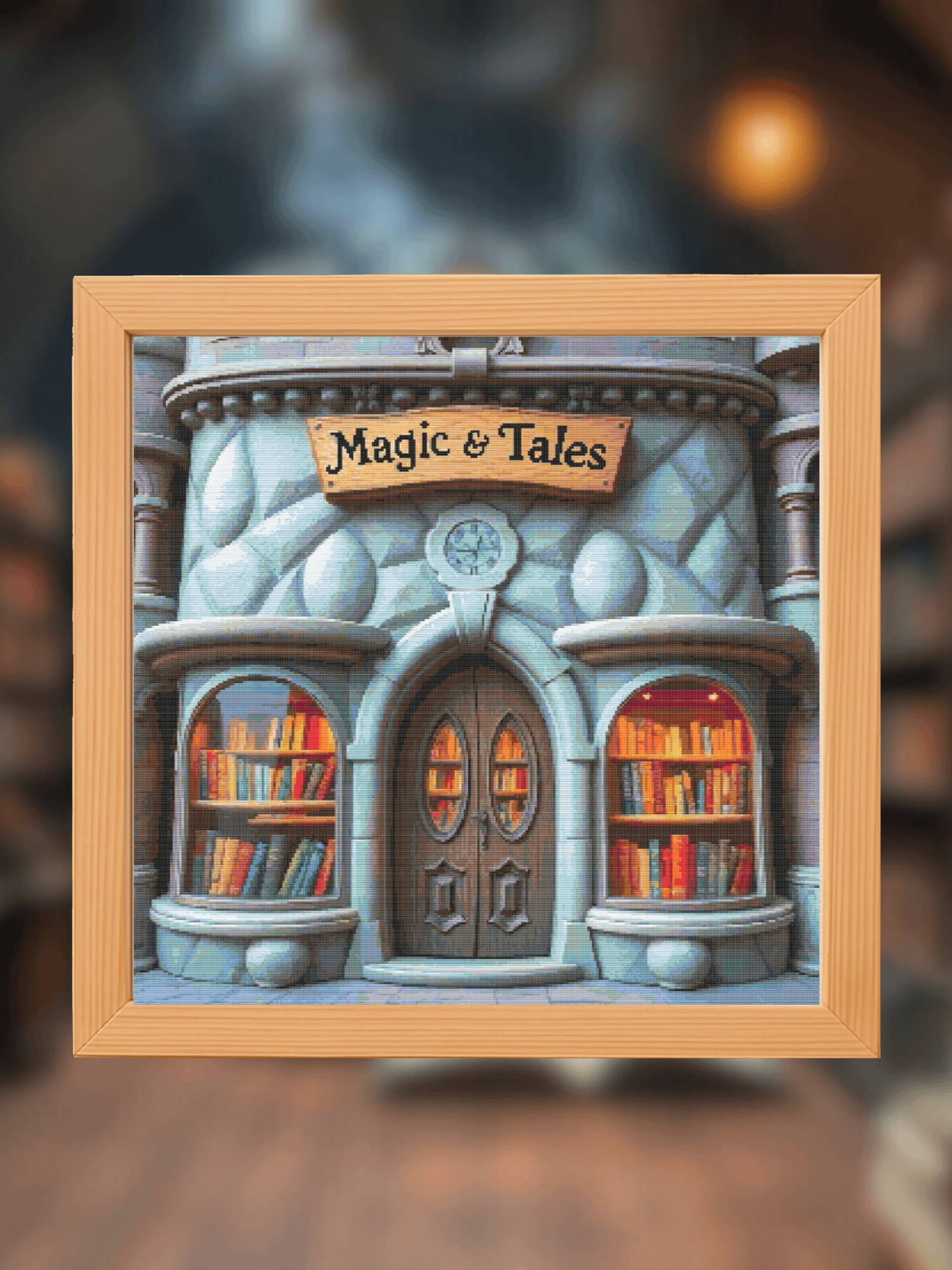 Magic And Tales Book Store Cross Stitch Pattern product image (1)