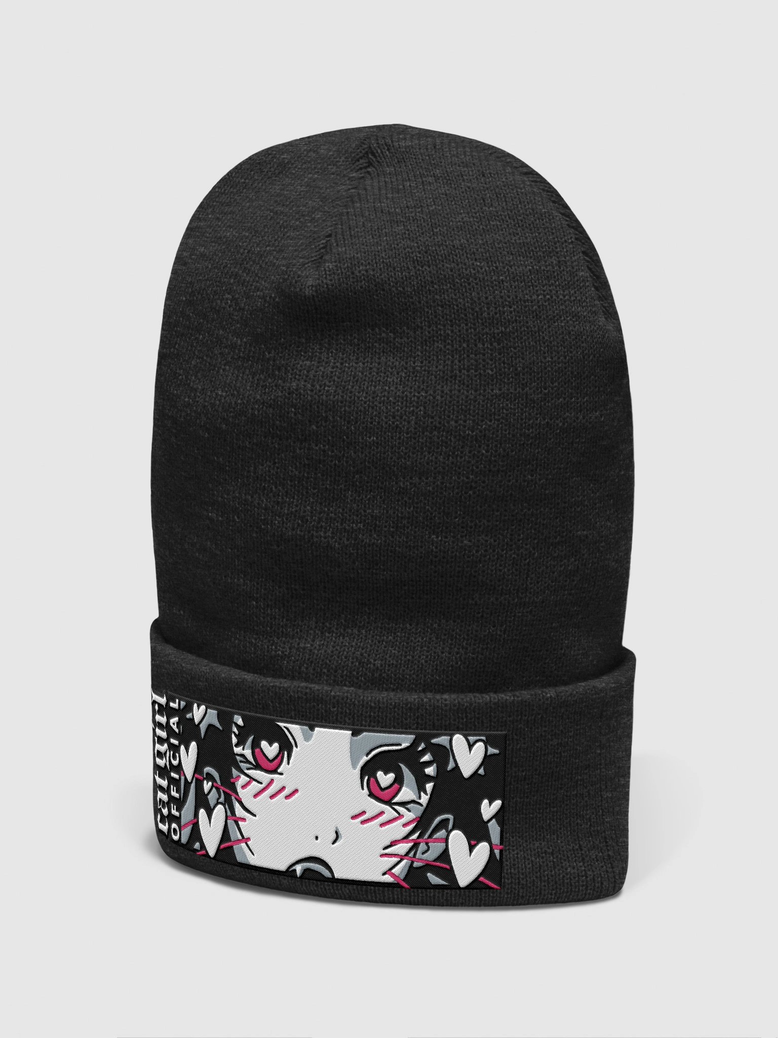 Embroidered Heart Eyes Beanie 😻 product image (2)