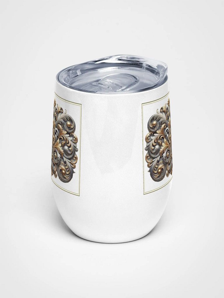 Ornate Floral Wine Tumbler product image (1)