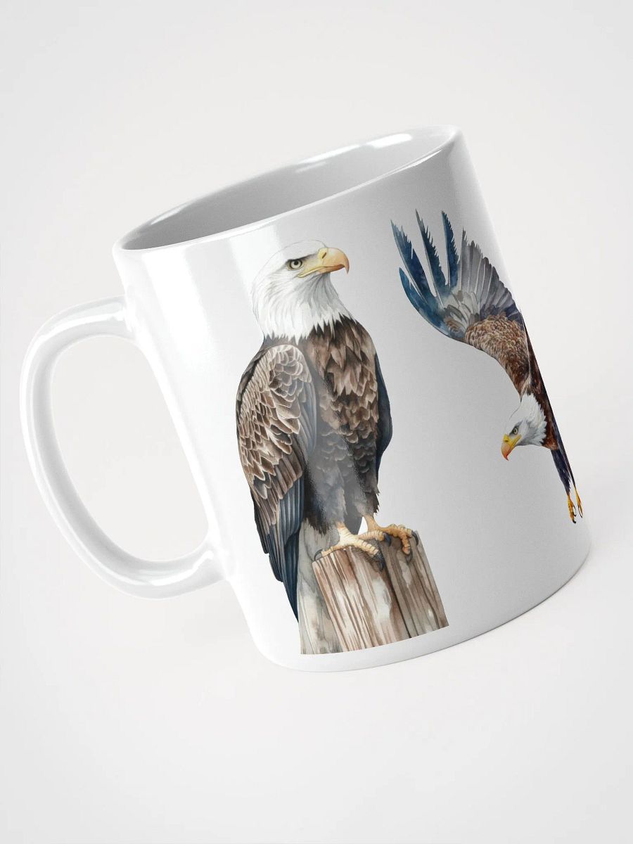 Eagle Flight White Glossy Mug product image (9)