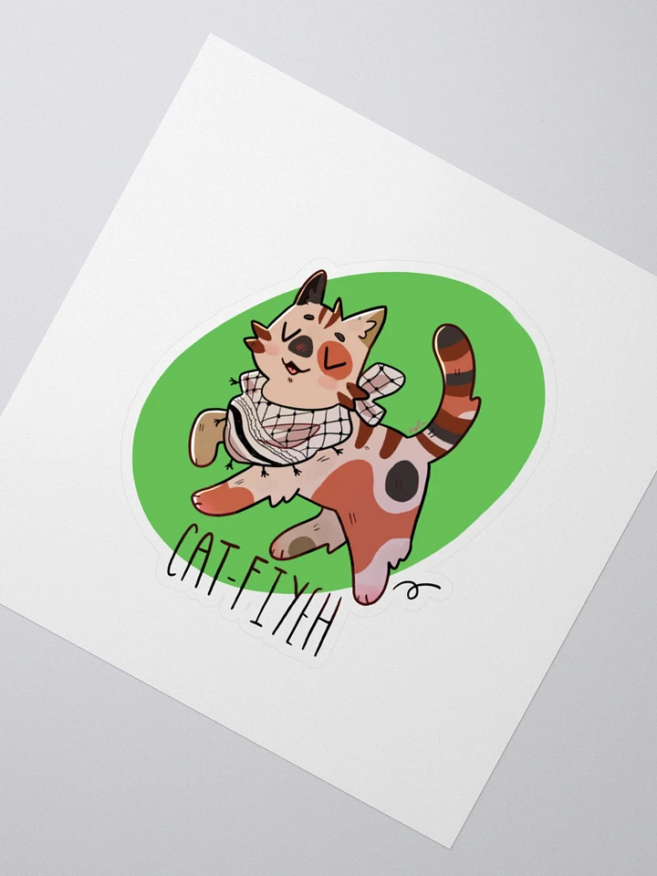 Cat-fiyeh Sticker product image (2)