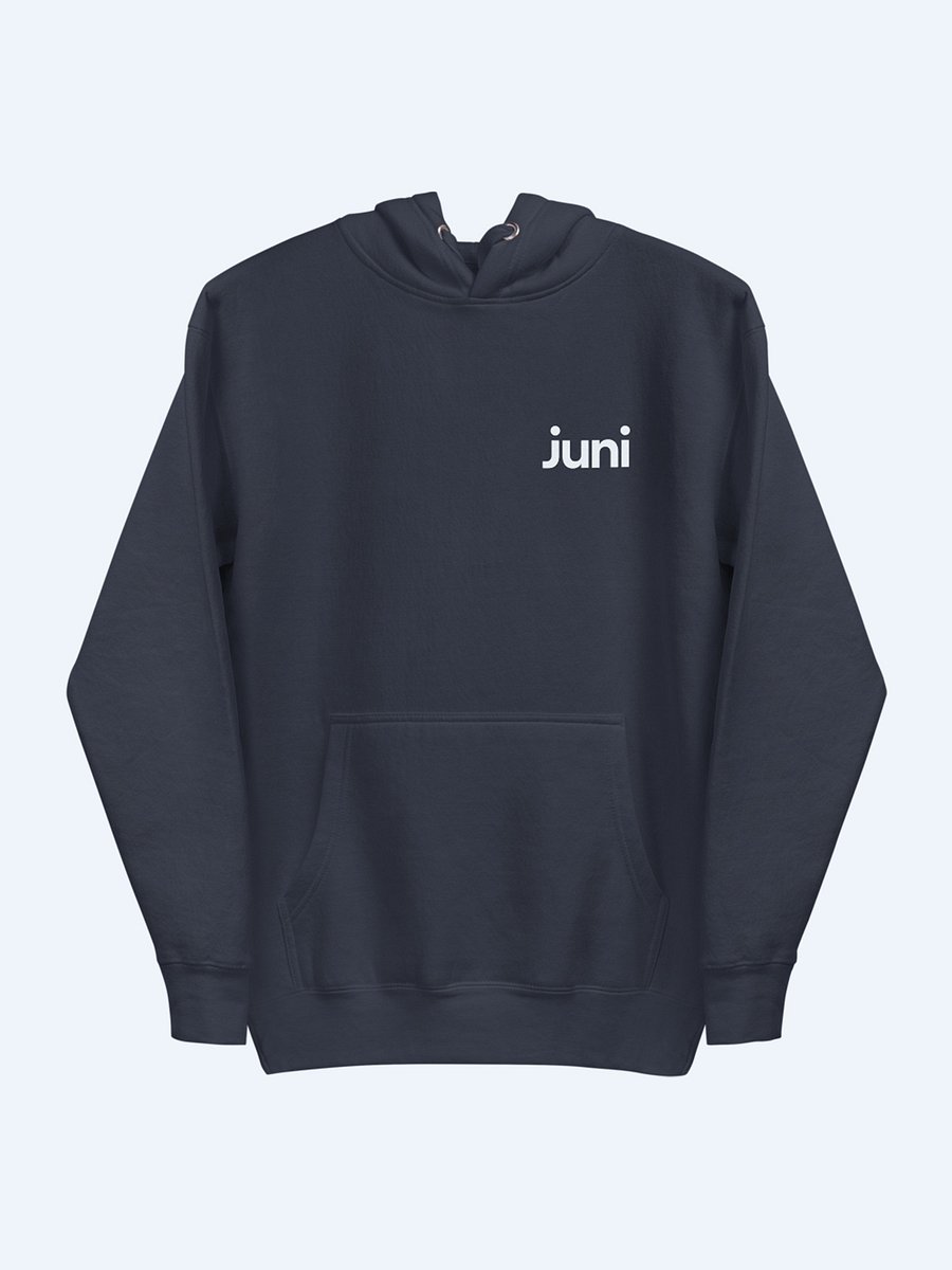 Juni Adult Hoodie, Navy product image (1)