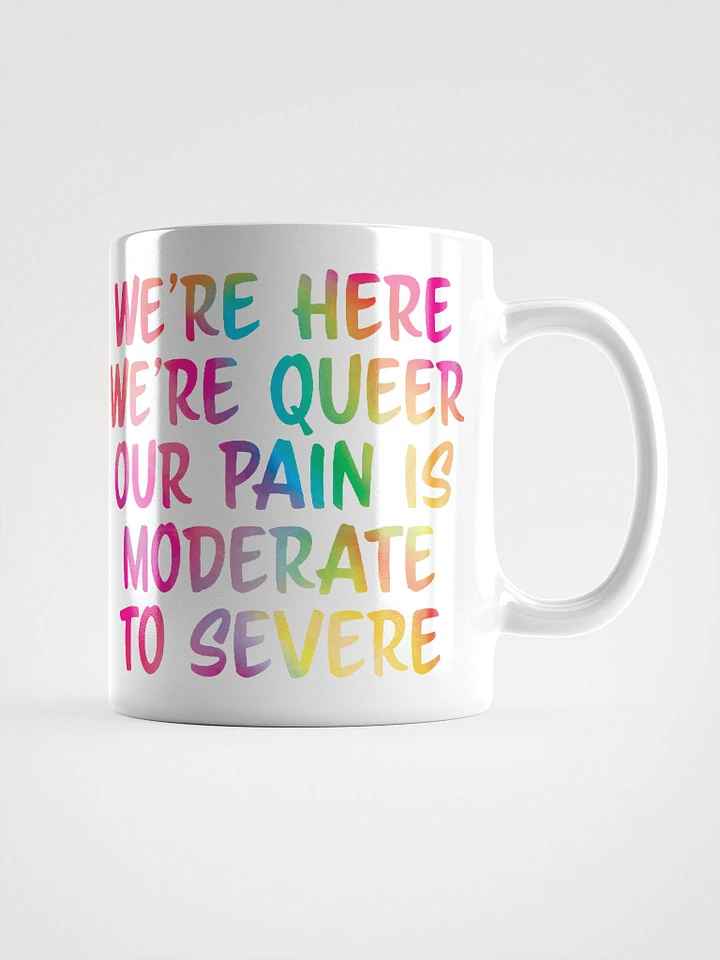 PRIDE Queer Battle Cry Glossy Mug product image (1)