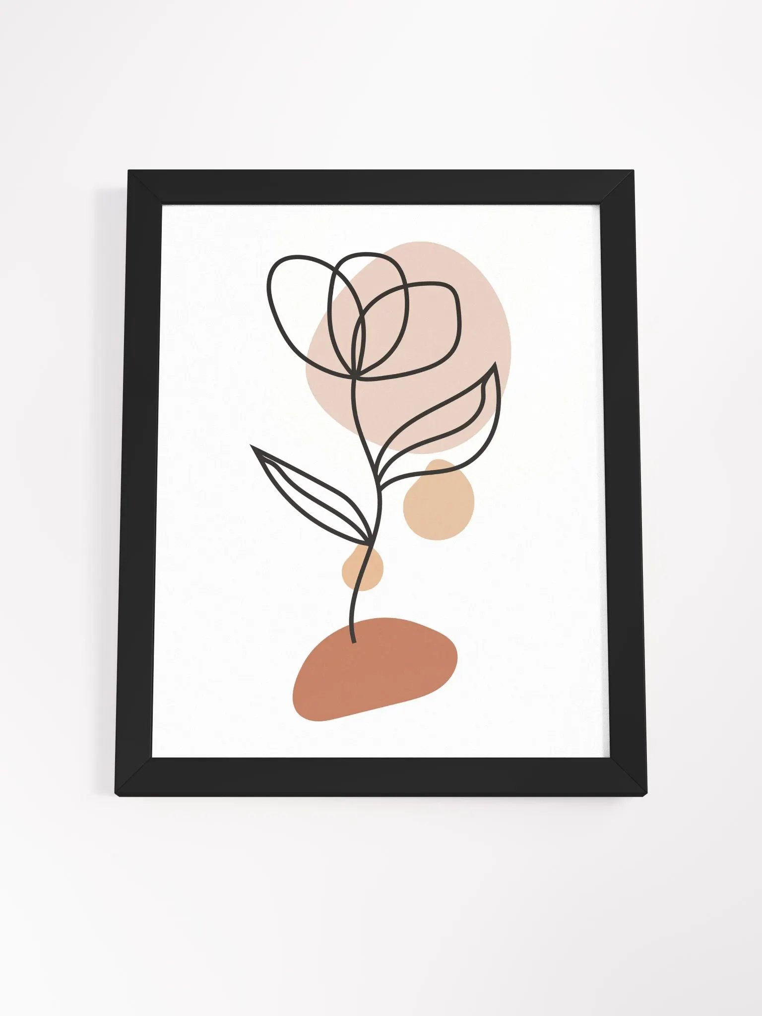 Minimalist Floral Framed Poster product image (62)