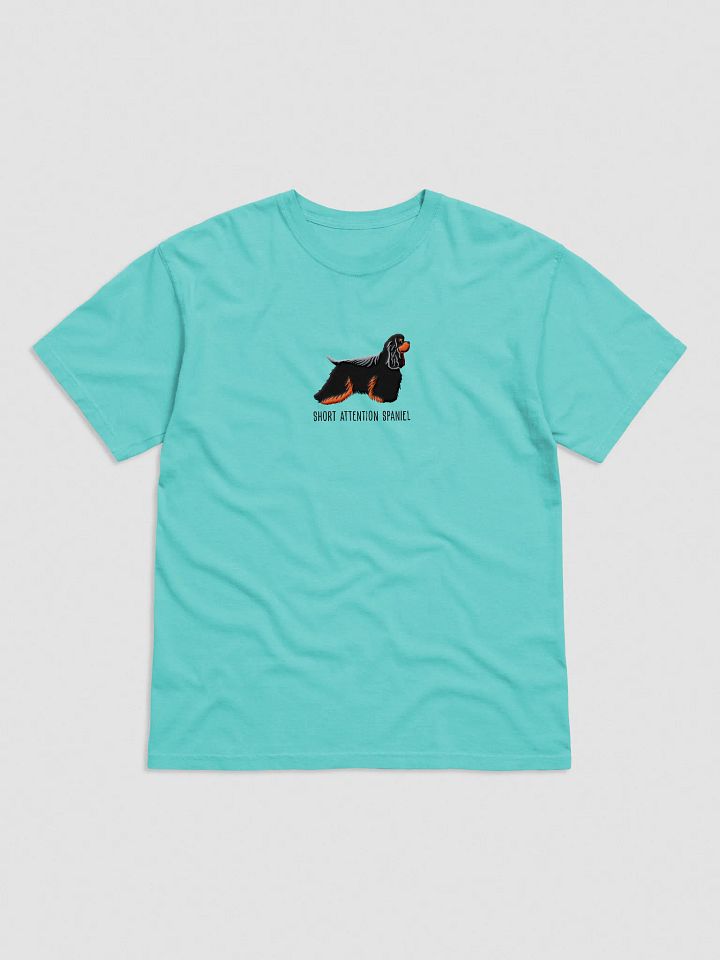 Short Attention Spaniel T-Shirt(Embroidered) of an American Cocker Spaniel(Black & Tan) product image (17)