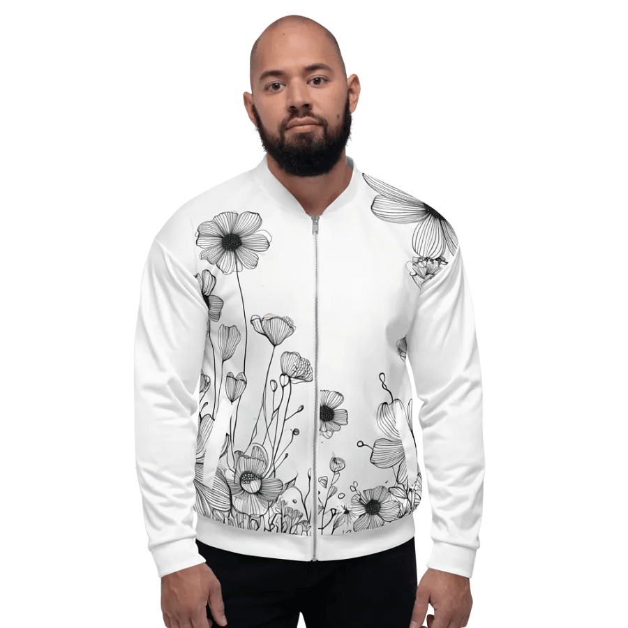 Blossom Breeze All-Over Print Bomber Jacket product image (8)
