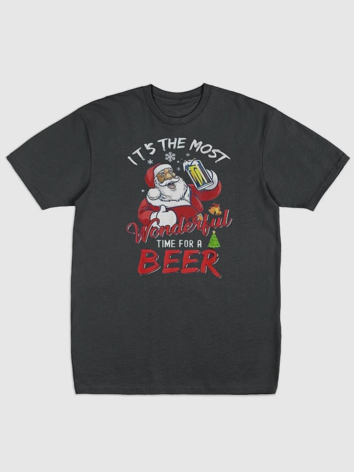 Santa’s Holiday Cheers Cotton Heritage Men's Premium Heavyweight Tee product image (1)