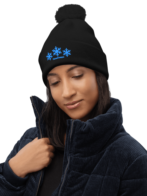 Snowflake Pom-Pom Beanie product image (1)