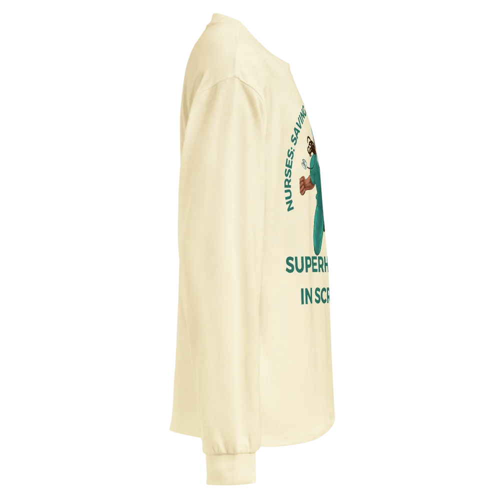 Superhero Nurse Long Sleeve Shirt product image (4)