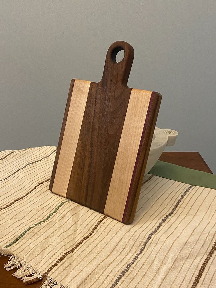 Serving Board: Small, Walnut, Maple, Purpleheart product image (1)