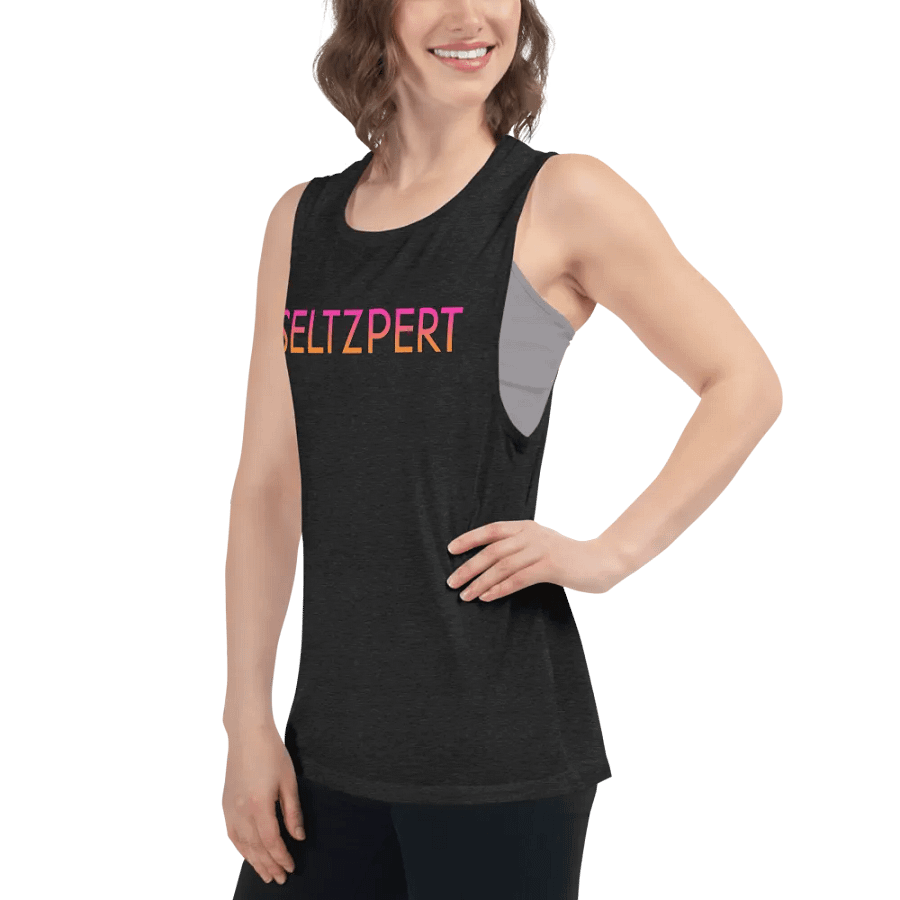 Seltzpert Women's Flowy Tank Top | Tequila Sunrise product image (9)