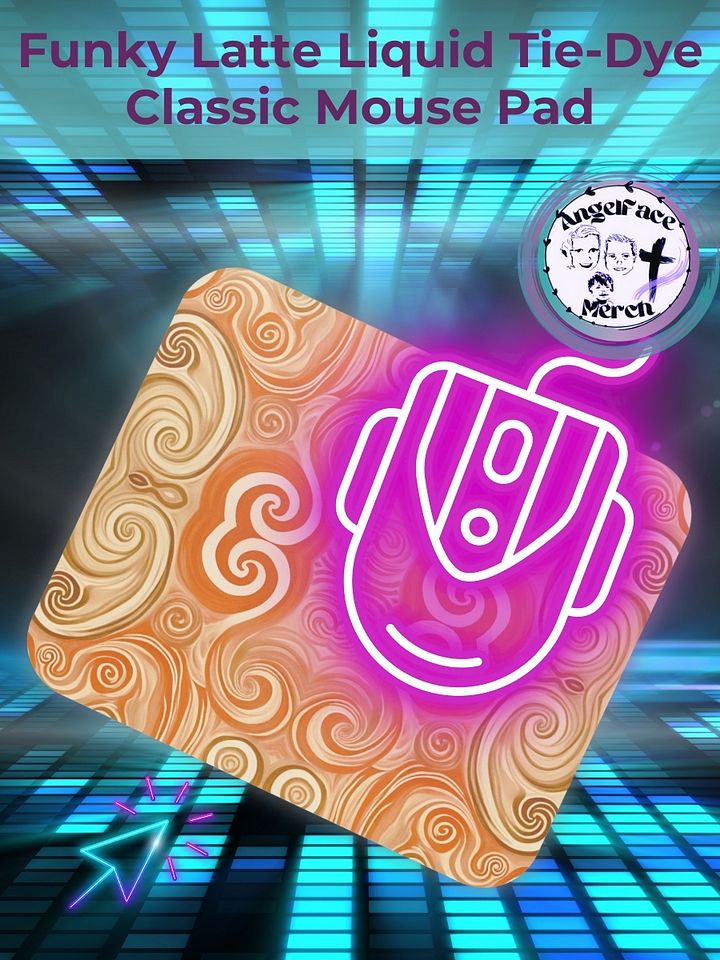 Funky Latte Liquid Tie-Dye Classic Mouse Pad product image (1)