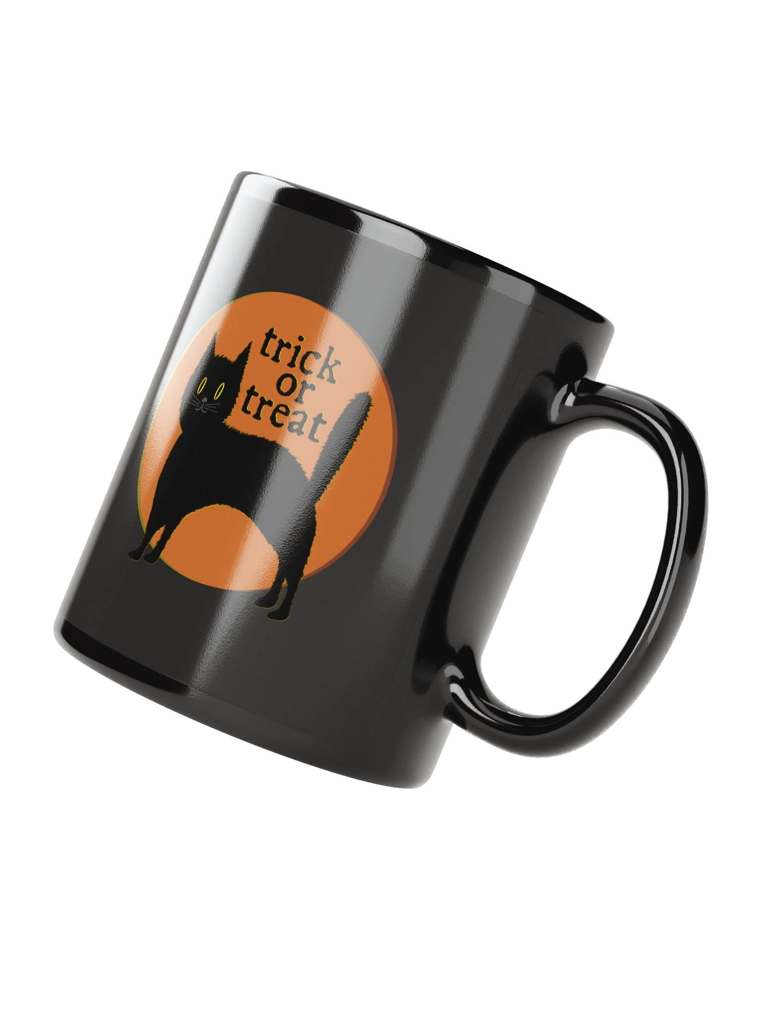 Black Cat Halloween Trick or Treat – Mug product image (3)