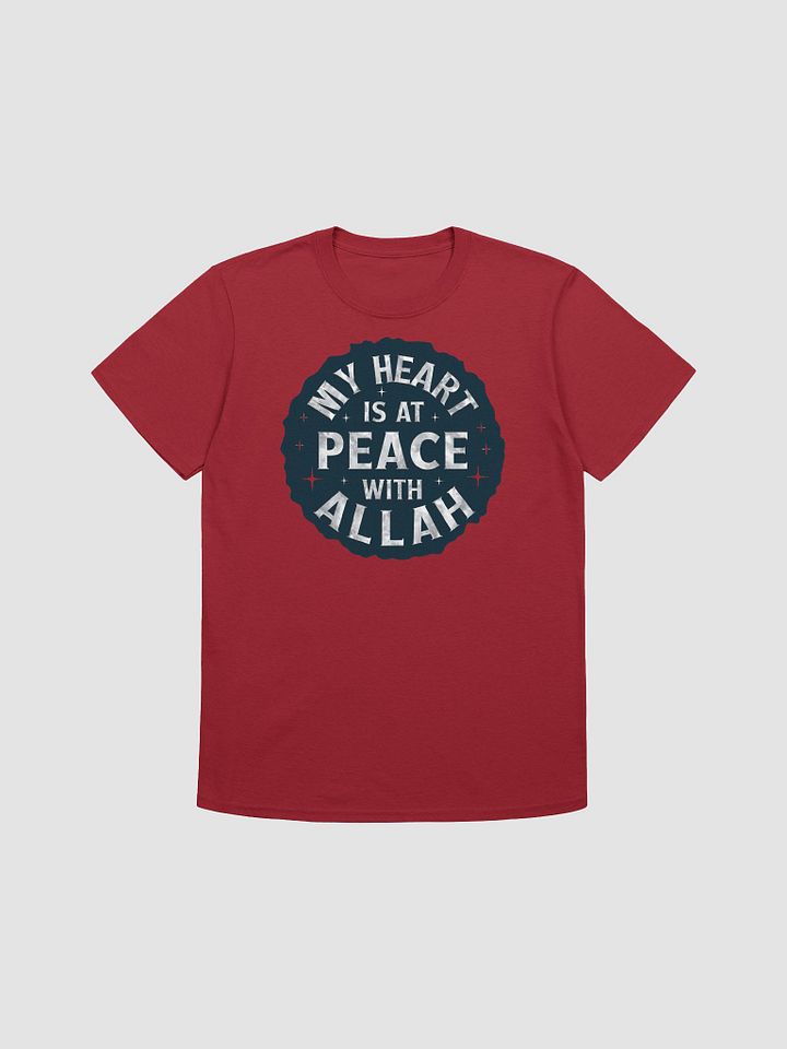 My Heart is at Peace with Allah - Tranquil and Spiritual Graphic Tee product image (1)