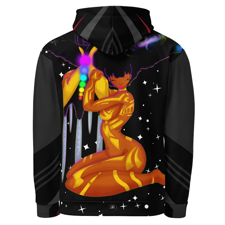 Galactic Pick Vibrant V-Design Unisex Hoodie product image (1)