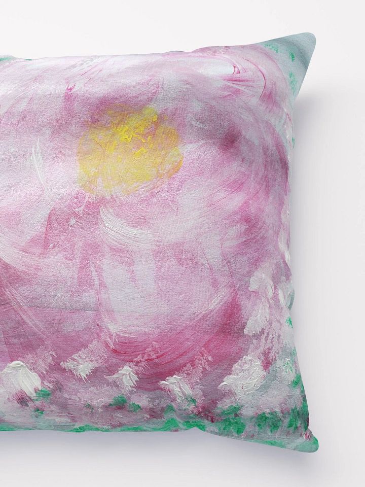 Pink Flower Throw Pillow product image (3)