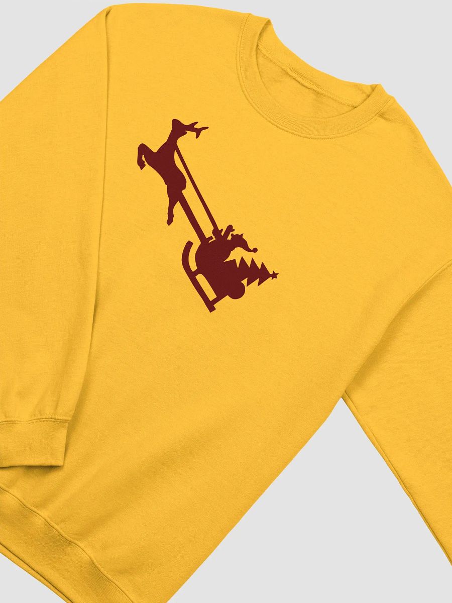 Festive Reindeer Sleigh Sweatshirt Crewneck product image (3)
