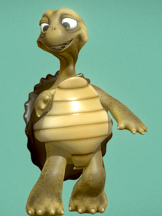 Cute Turtle 3D Model Animated product image (2)