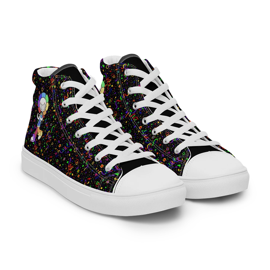 Black Arcade and White Chibi Flower Sneakers product image (36)