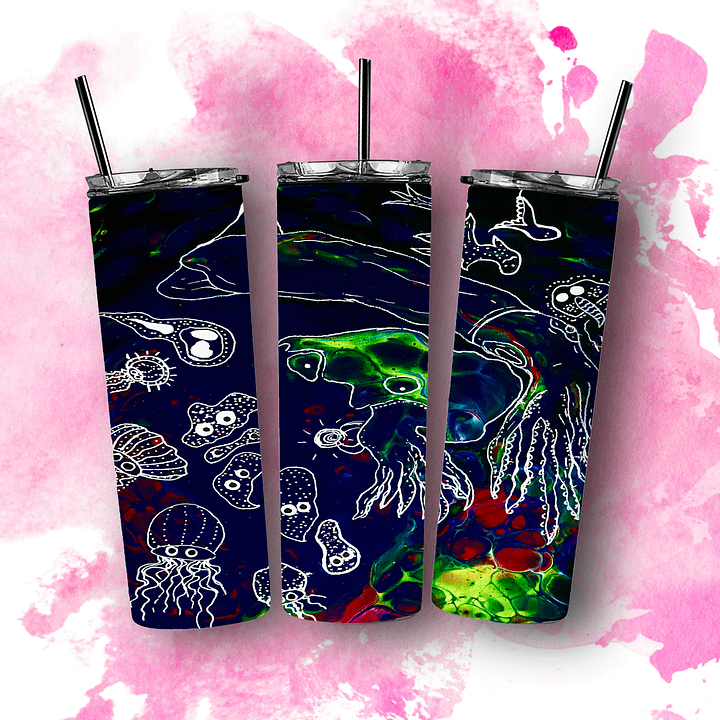 Orb Of Sea Creatures 20oz Skinny Tumbler product image (1)