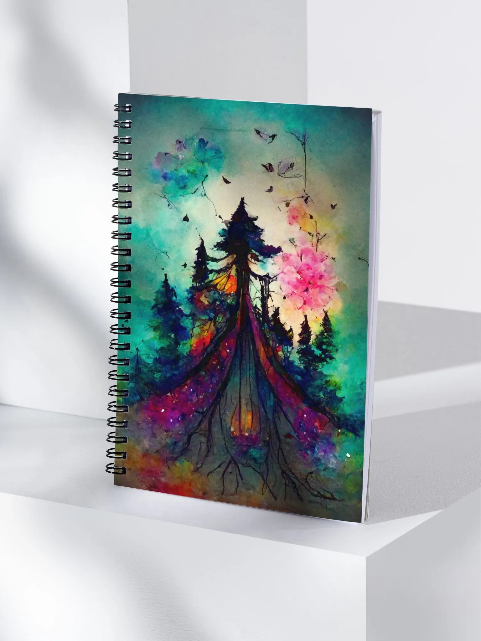 Whimsical Tree of Life Spiral Notebook product image (4)