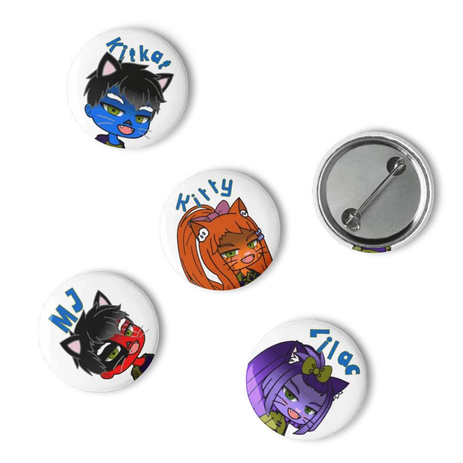Cosmic Cats (The Shadow Galaxy) Set of Pin Buttons product image (10)